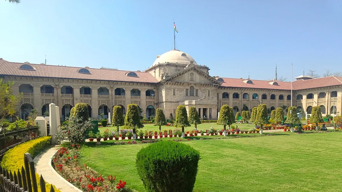 The Allahabad High Court building in Prayagraj, where the Lucknow bench is hearing the UP MBBS reservation case