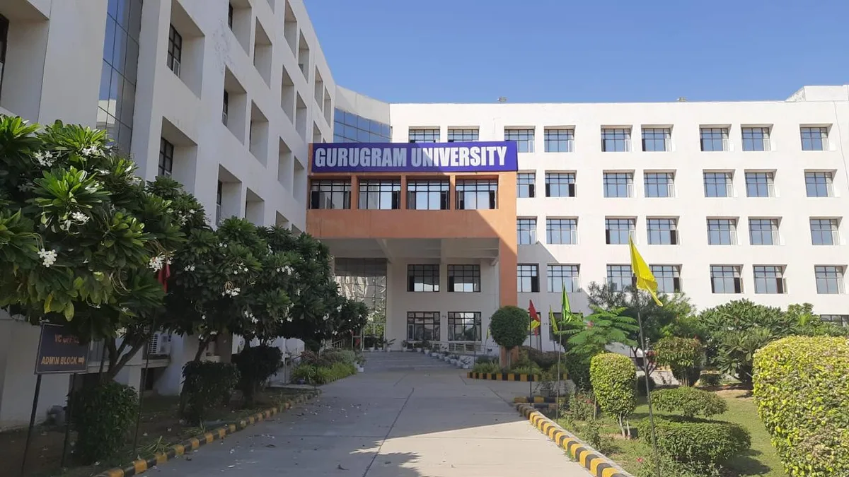 Gurugram University administrative block in Gurugram, Haryana