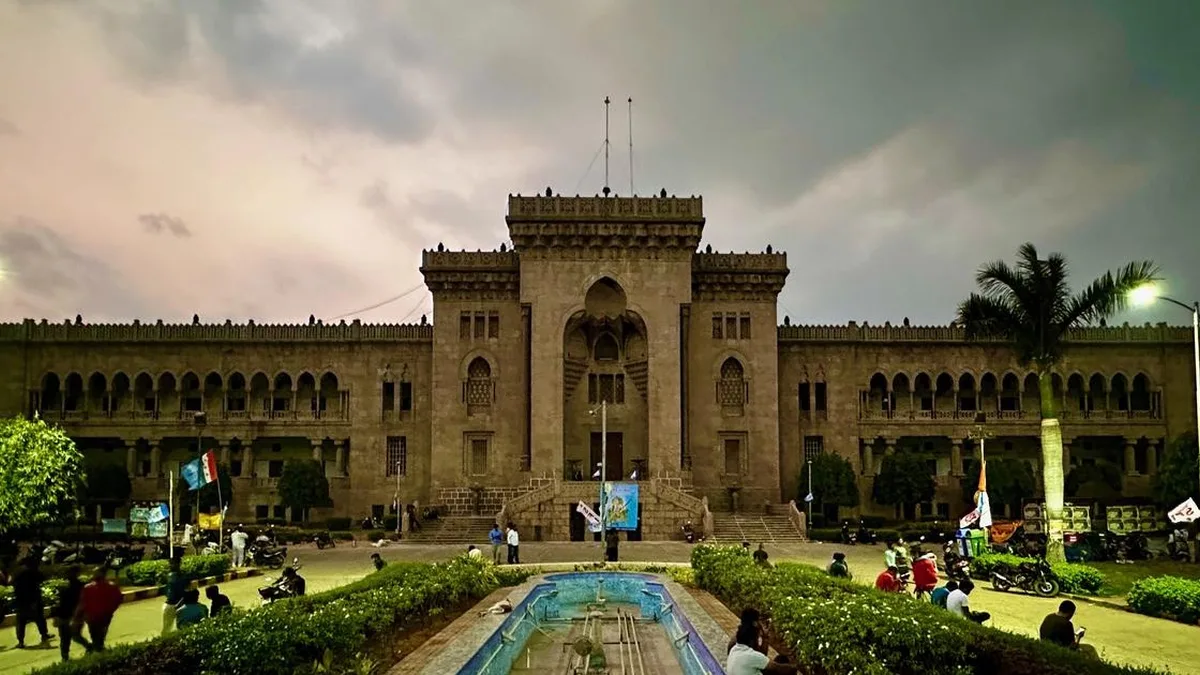 Osmania University Arts College building in Hyderabad, India
